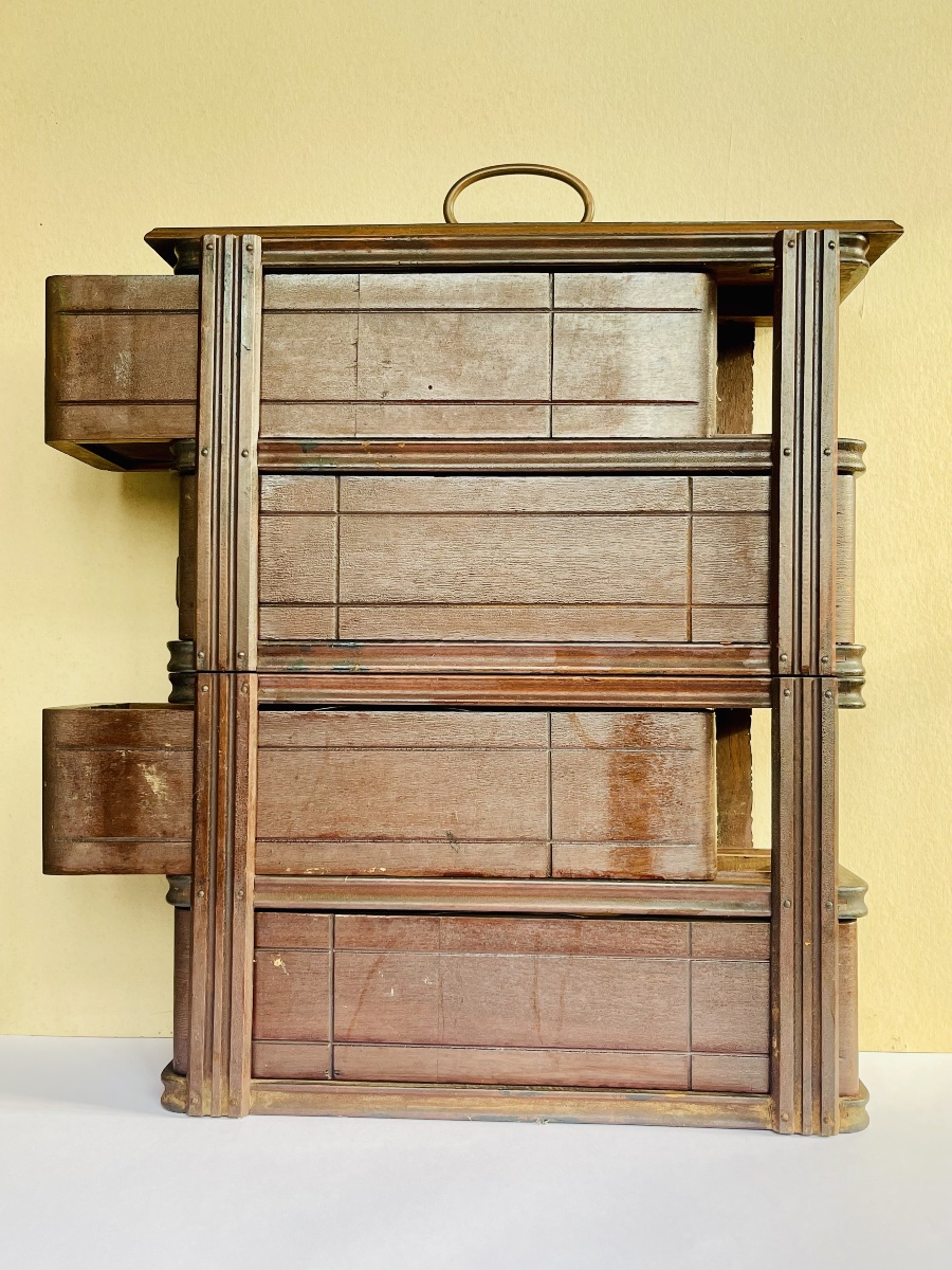 Sewing Cabinet With Drawers. Circa 1920. -photo-3